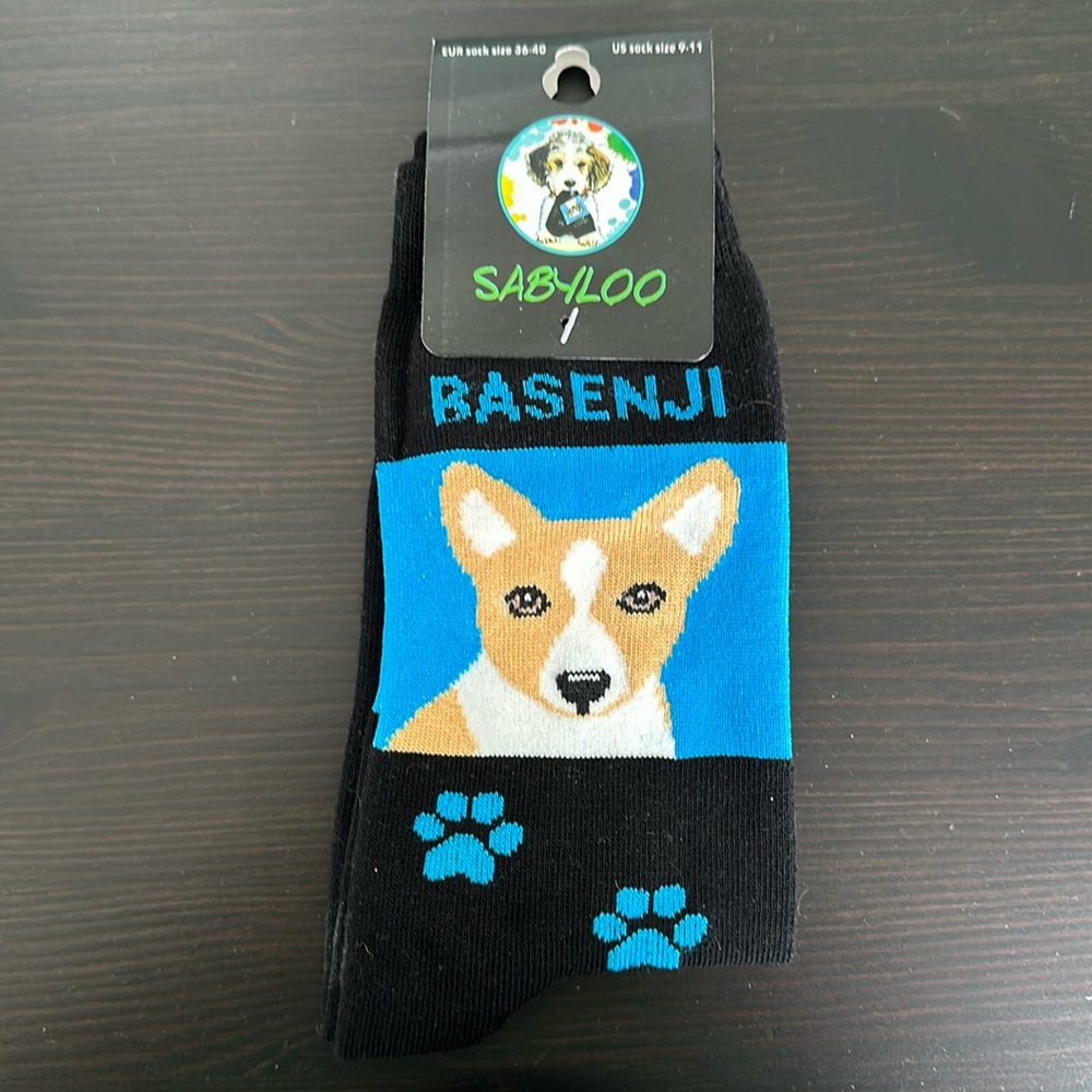 Sabyloo Basenji Sock US Sock Size 9-11